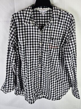 Old Navy Classic Plaid Button-Down Shirt Womens XL Casual Western Grunge Party